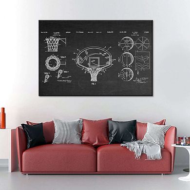 Basketball Patents Canvas Print