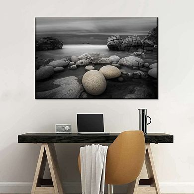 Pop Rocky Beach Canvas Print