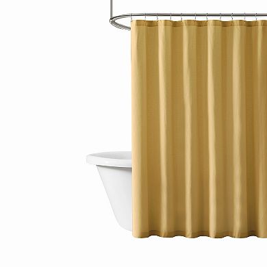 Brooklyn Loom Solid Cotton Percale Shower Curtain