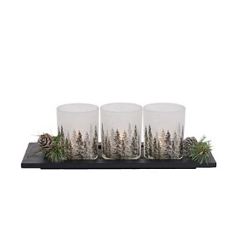 Studio 66 Majestic Forest Candle Holder Tray Table Decor