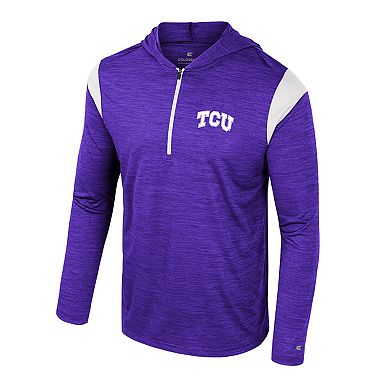 Men's Colosseum Purple TCU Horned Frogs Dozer Half-Zip Windshirt