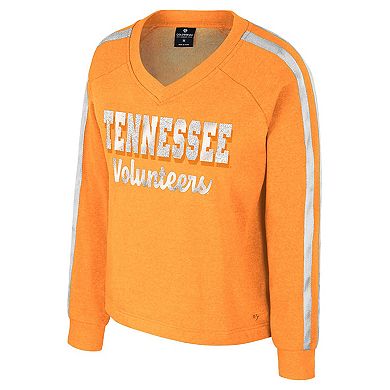 Women's Colosseum Tennessee Orange Tennessee Volunteers Treasures Long Sleeve V-Neck T-Shirt