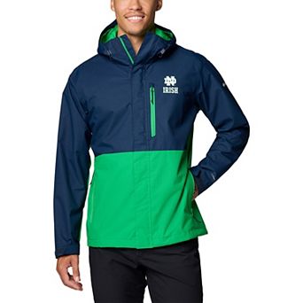 Men's Columbia Navy Notre Dame Fighting Irish Field Bound Omni-Tech™ Full-Zip Jacket