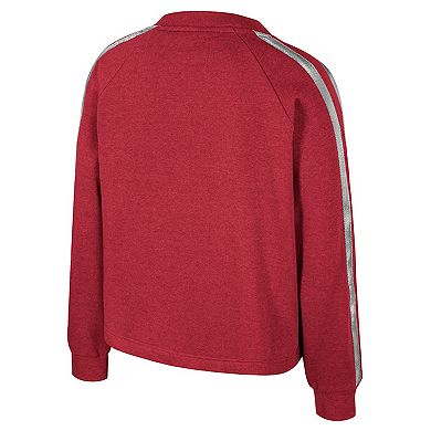 Women's Colosseum Crimson Alabama Crimson Tide Treasures Long Sleeve V-Neck T-Shirt