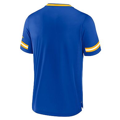 Men's Fanatics Royal Los Angeles Rams Stripe Stacking T-Shirt
