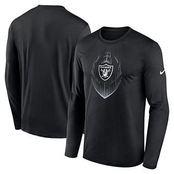 Men's Nike Black Las Vegas Raiders Icon Legend Performance Long Sleeve T-Shirt