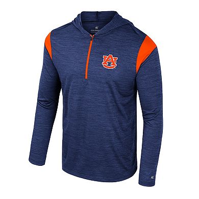 Men's Colosseum Navy Auburn Tigers Dozer Half-Zip Windshirt