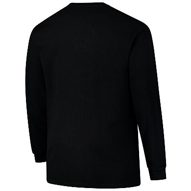 Men's Fanatics Black Cincinnati Bengals Big & Tall Thermal Long Sleeve T-Shirt