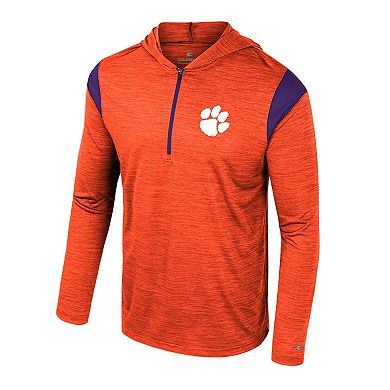 Men's Colosseum Orange Clemson Tigers Dozer Half-Zip Windshirt