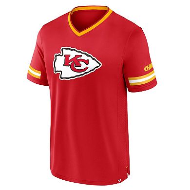 Men's Fanatics Red Kansas City Chiefs Stripe Stacking T-Shirt