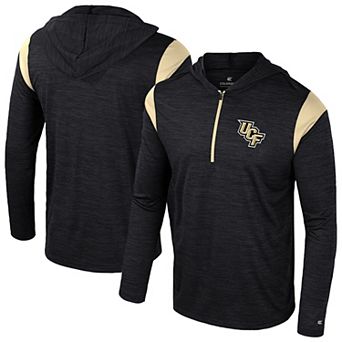 Men's Colosseum Black UCF Knights Dozer Half-Zip Windshirt