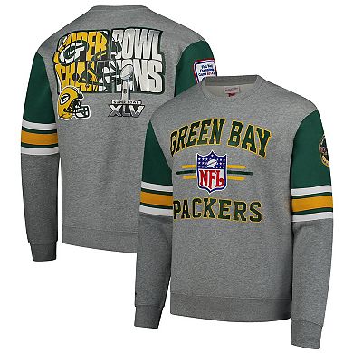 Mitchell & Ness Men's NFL Front Stripe Full Zip Sweater Green Bay Packers main image 1