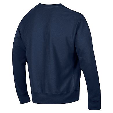 Men's Champion Navy Virginia Cavaliers Vault Late Night Reverse Weave Pullover Sweatshirt
