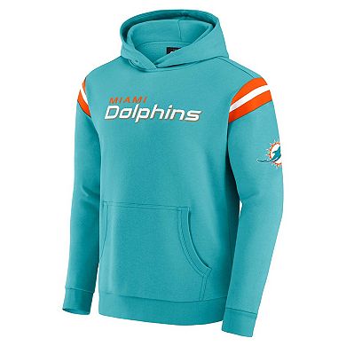 Men's Darius Rucker Collection by Fanatics Aqua Miami Dolphins Football Washed Pullover Hoodie