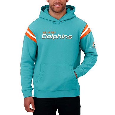 Men's Darius Rucker Collection by Fanatics Aqua Miami Dolphins Football Washed Pullover Hoodie