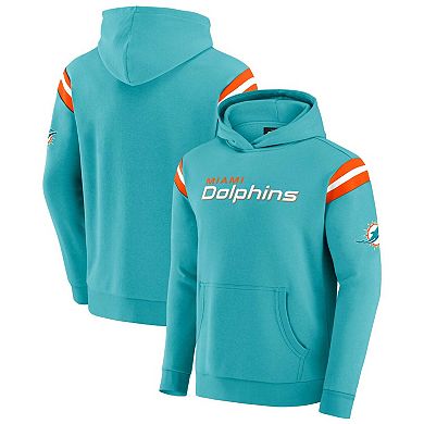 Men's Darius Rucker Collection by Fanatics Aqua Miami Dolphins Football Washed Pullover Hoodie