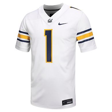 Men's Nike #1 White Cal Bears Untouchable Football Jersey