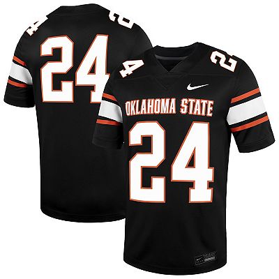 Men s Nike 24 Black Oklahoma State Cowboys Untouchable Football Jersey