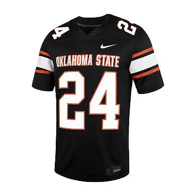 Men's Nike #24 Black Oklahoma State Cowboys Untouchable Football Jersey
