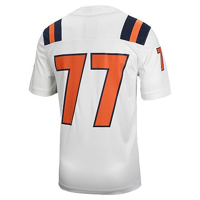 Men's Nike #77 White Illinois Fighting Illini Untouchable Football Jersey