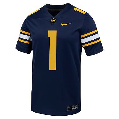 Men's Nike #1 Navy Cal Bears Untouchable Football Jersey