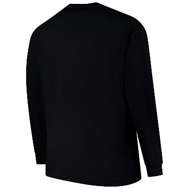 Men's Profile Black Green Bay Packers Big & Tall Pop Long Sleeve T-Shirt