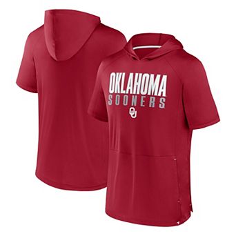 Men's Fanatics Crimson Oklahoma Sooners Core Read Hoodie T-Shirt