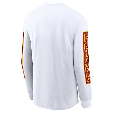 Men's Nike White USC Trojans Local Spirit Slogan Long Sleeve T-Shirt