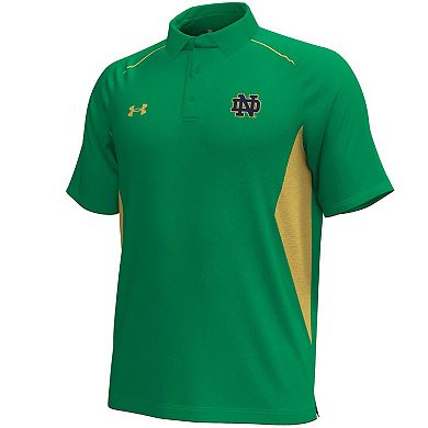 Men's Under Armour Kelly Green Notre Dame Fighting Irish Title Performance Polo