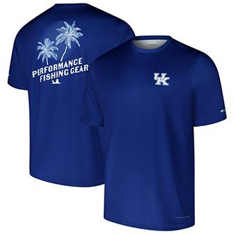 Men's Columbia Royal Kentucky Wildcats PFG Terminal Tackle�� Omni-Shade�� T-Shirt