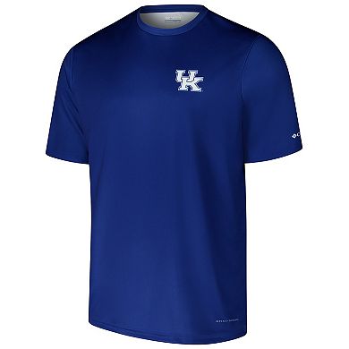 Men's Columbia Royal Kentucky Wildcats PFG Terminal Tackle�� Omni-Shade�� T-Shirt