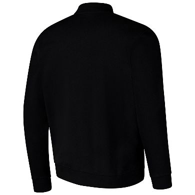 Men's Colosseum Black Vanderbilt Commodores Tortugas Quarter-Zip Sweatshirt