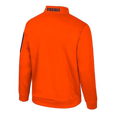 Men's Colosseum Orange Virginia Cavaliers Mainframe Quarter-Zip Fleece Jacket