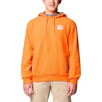 Men's Columbia Orange Clemson Tigers  Flanker Fleece Pullover Hoodie