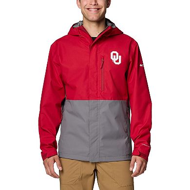 Men's Columbia Crimson Oklahoma Sooners Field Bound Omni-Tech Full-Zip Jacket