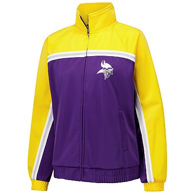 Women's G-III 4Her by Carl Banks Purple Minnesota Vikings Post Game Full-Zip Track Jacket