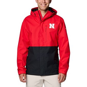 Men's Columbia Scarlet Nebraska Huskers Field Bound Omni-Tech™ Full-Zip Jacket