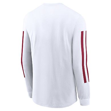 Men's Nike White Alabama Crimson Tide Local Spirit Slogan Long Sleeve T-Shirt
