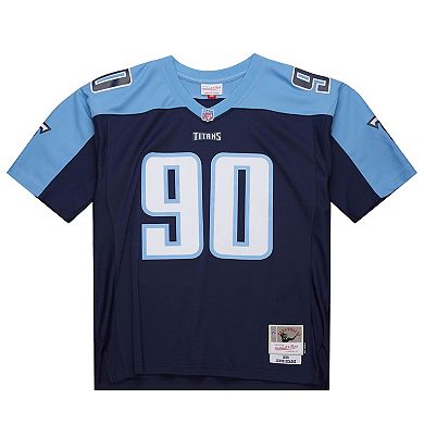 Men's Mitchell & Ness Jevon Kearse Navy Tennessee Titans 1999 Legacy Replica Jersey