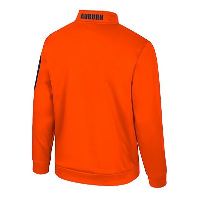 Men's Colosseum Orange Auburn Tigers Mainframe Quarter-Zip Fleece