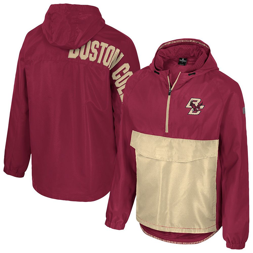 Men's Colosseum Maroon Boston College Eagles Reloaded Anorak Half-Zip ...