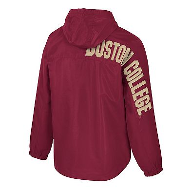 Men's Colosseum Maroon Boston College Eagles Reloaded Anorak Half-Zip Jacket