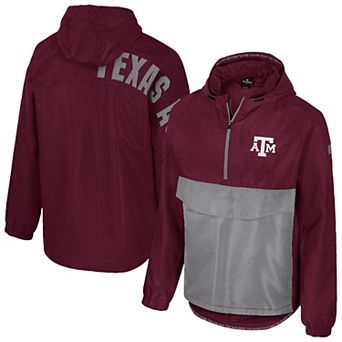 Men's Colosseum Maroon Texas A&M Aggies Reloaded Anorak Half-Zip Jacket