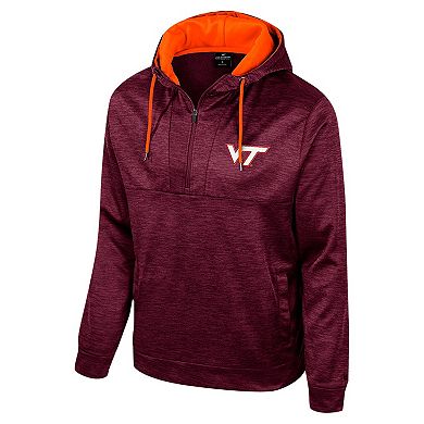 Men's Colosseum Maroon Virginia Tech Hokies Cypher Half-Zip Hoodie