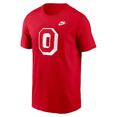 Men's Nike Scarlet Ohio State Buckeyes Legacy Alternate Logo T-Shirt