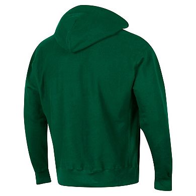 Men's Champion Green Miami Hurricanes Vault Late Night Reverse Weave Pullover Hoodie