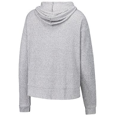 Women's Concepts Sport Gray Atlanta Falcons Juniper Long Sleeve Hoodie Top & Shorts Set