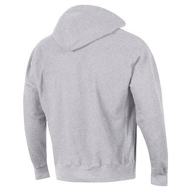 Men's Champion Gray Clemson Tigers Vault Late Night Reverse Weave Pullover Hoodie