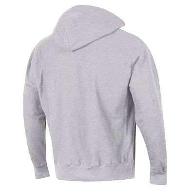Men's Champion Gray Nebraska Huskers Vault Late Night Reverse Weave Pullover Hoodie