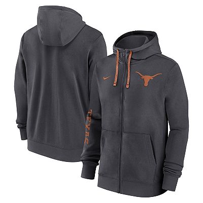 Men s Nike Anthracite Texas Longhorns 2024 Sideline Full Zip Hoodie